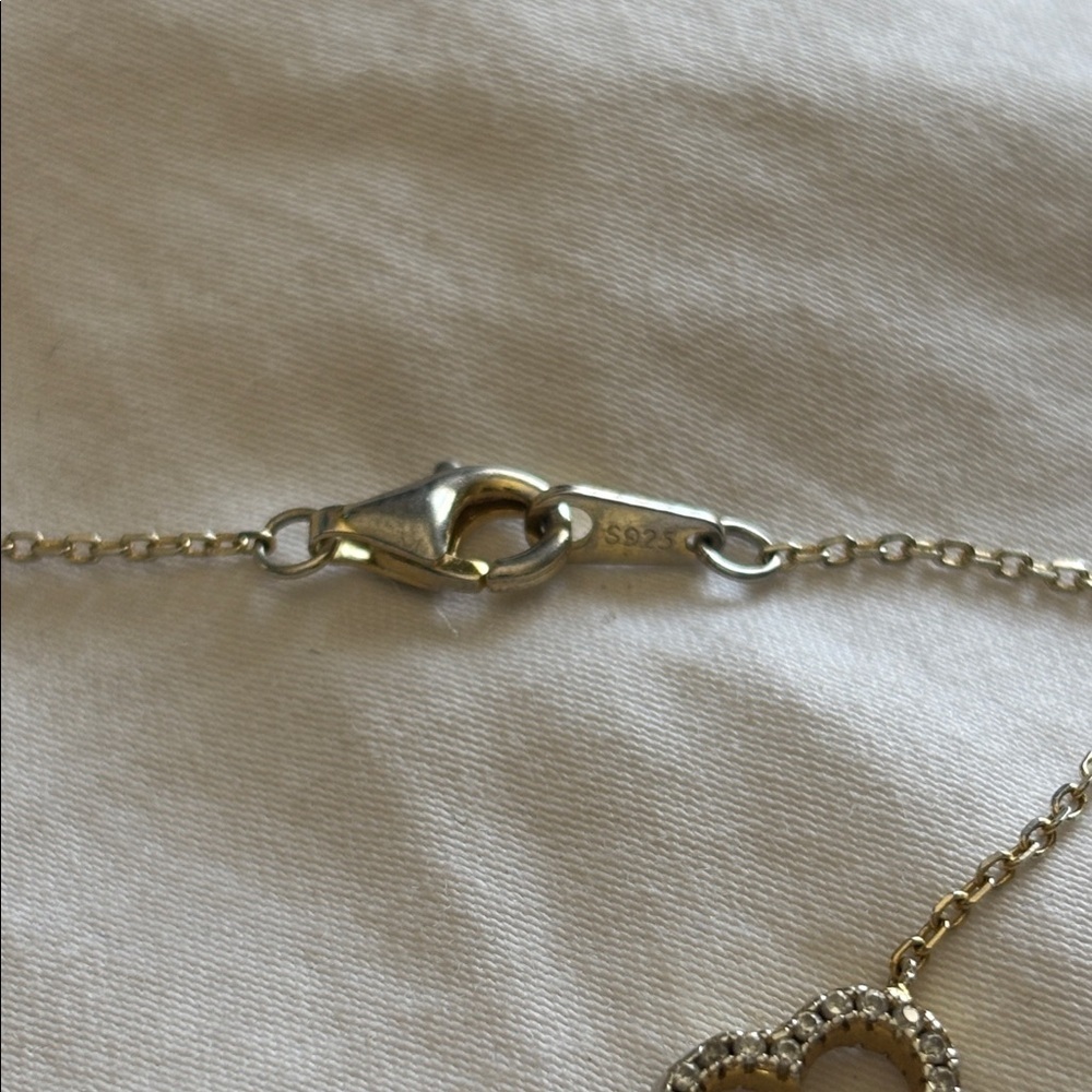 Vintage open gem 5 leaf clover 925 clasp bracelet - Picture 5 of 11